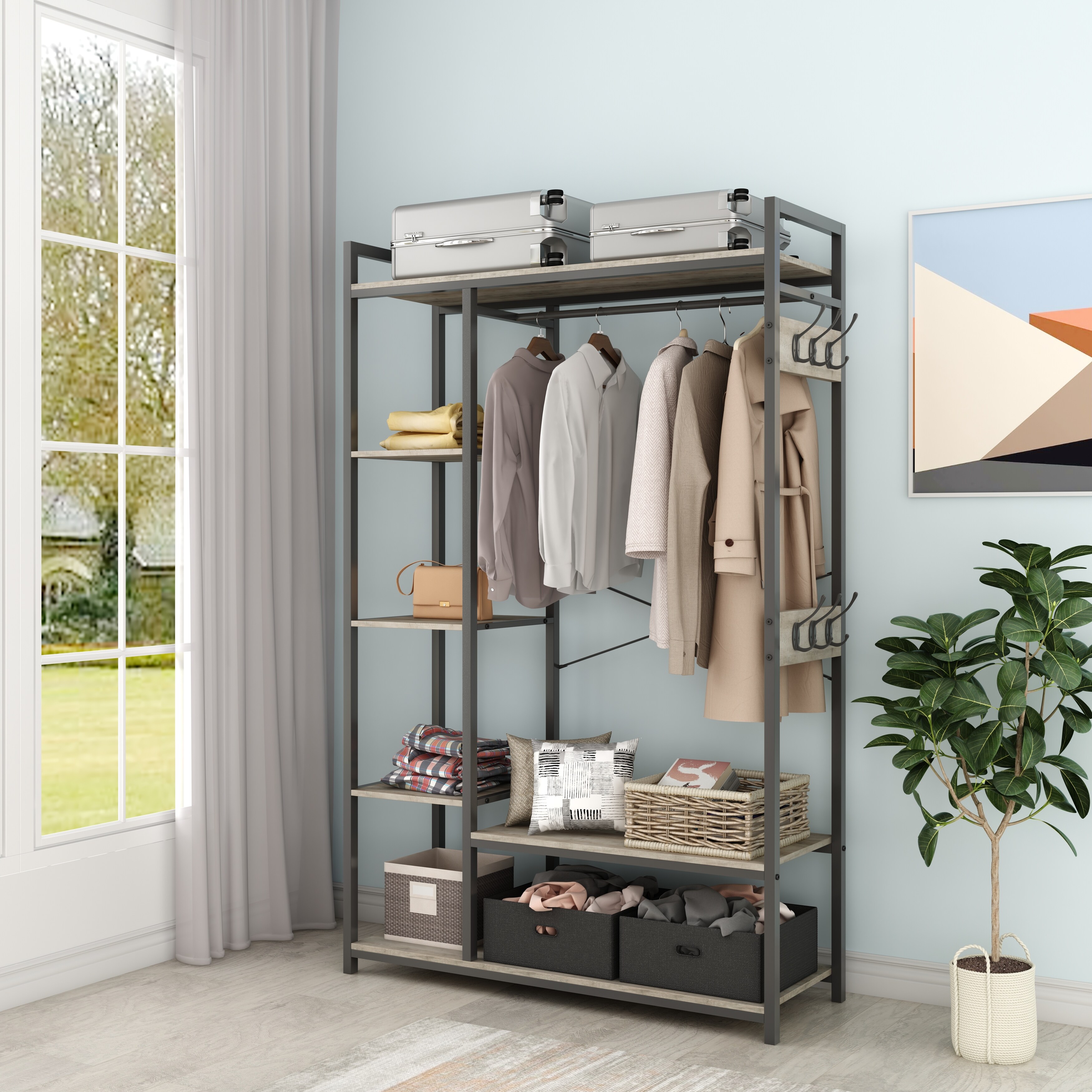 Free-Standing-Closet-Organizer
