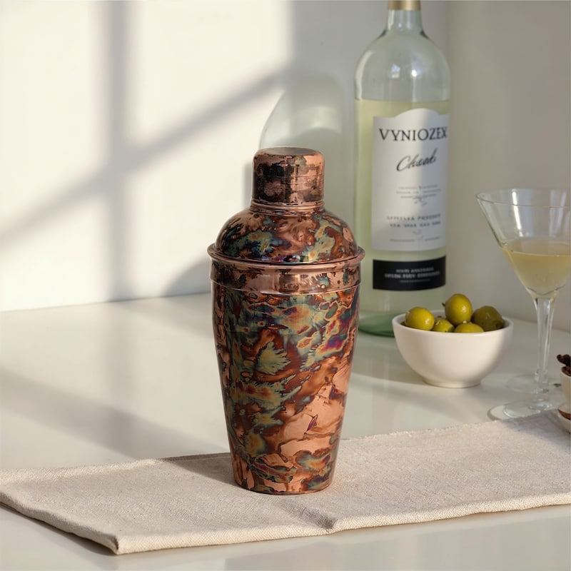 Oxidized Stainless Steel Cocktail Shaker