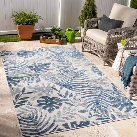 Cabo Casual Palm Indoor/ Outdoor Area Rug
