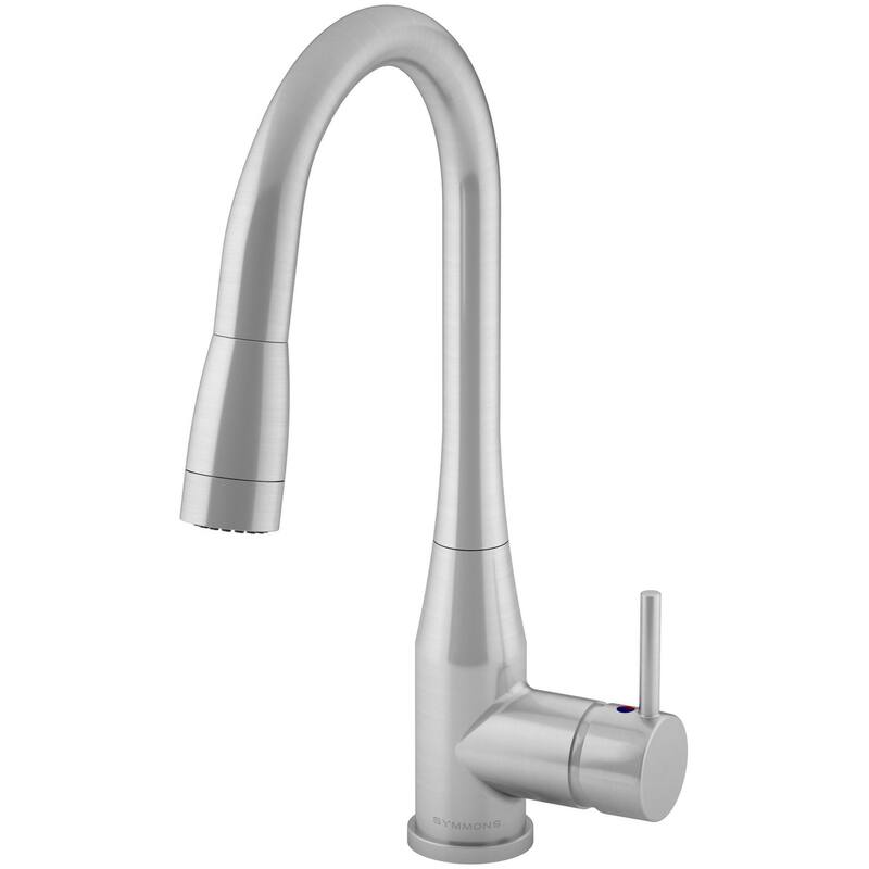 Symmons SK2302PD Sereno 1.5 GPM Single Hole Pull Down Kitchen Faucet - Stainless Steel