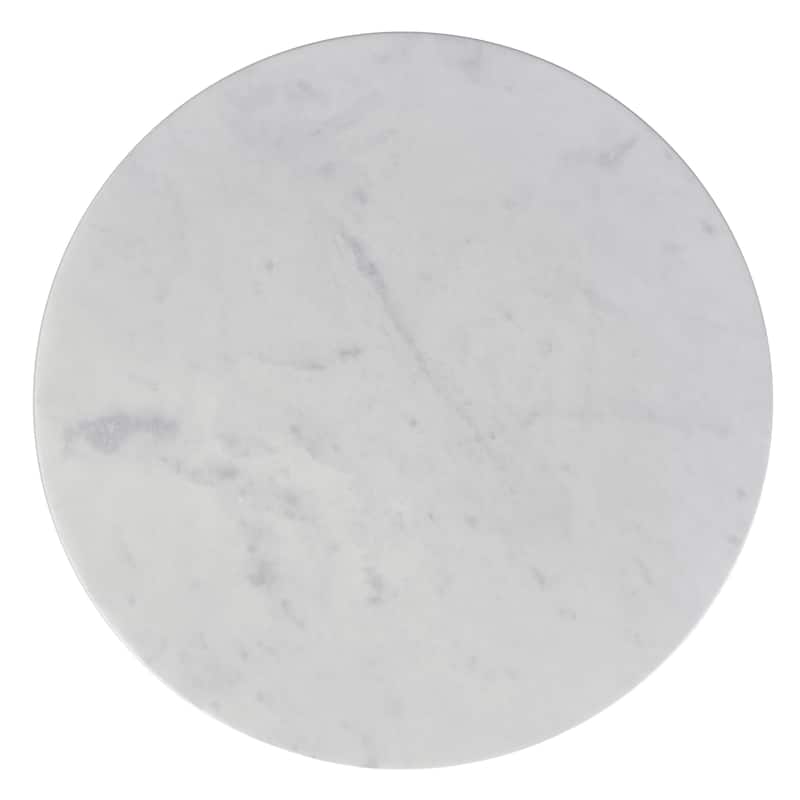 WYNDENHALL Arna Contemporary 16 inch Wide Metal Side Table in Black, Gold - 16"D x 16"W x 19.5"H