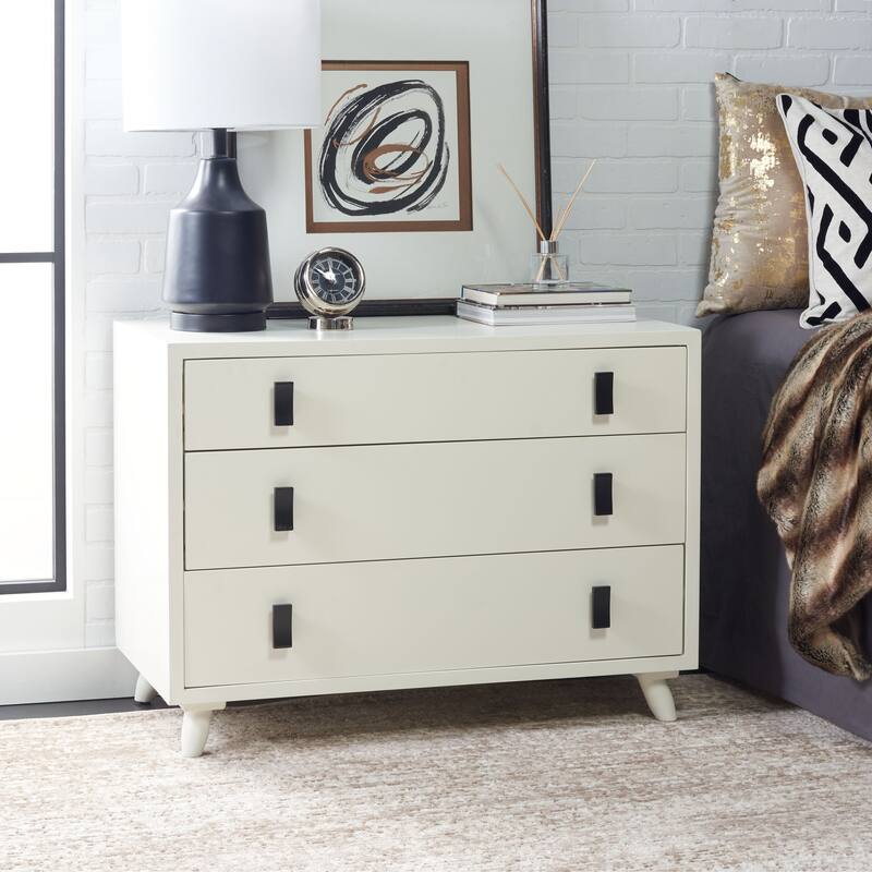 SAFAVIEH Attie 3-Drawer Storage Bedroom Chest.