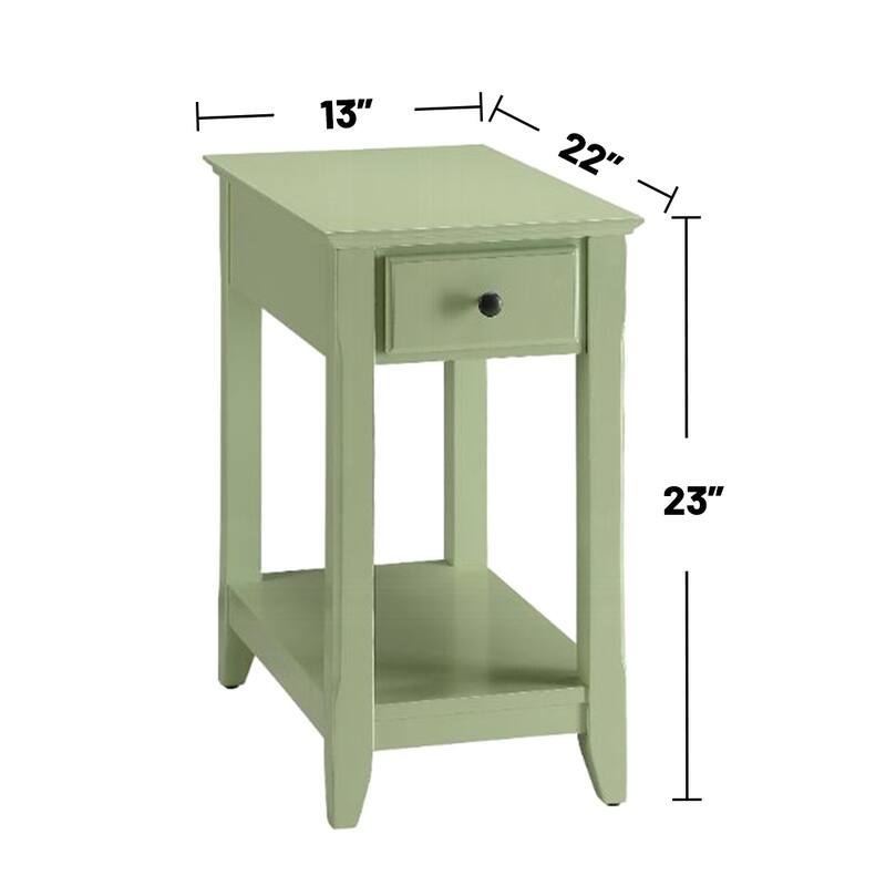 Wooden Rectangular Top with One Drawer