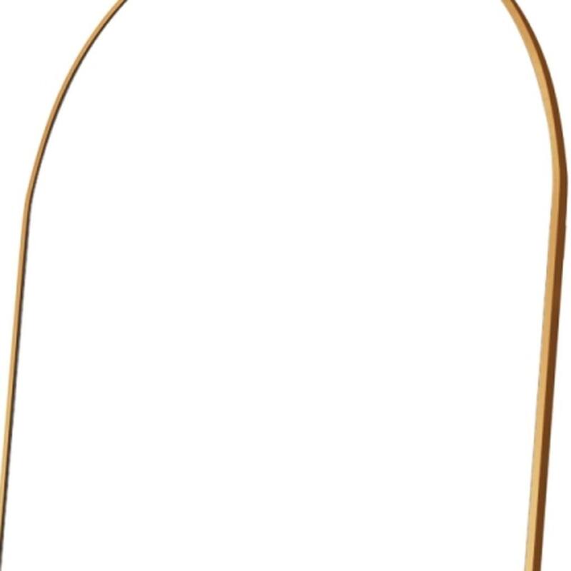 HomeRoots 69" Gold Arch Freestanding Framed Full Length Mirror - 24.00 in. x 69.00 in. x 0.59 in.