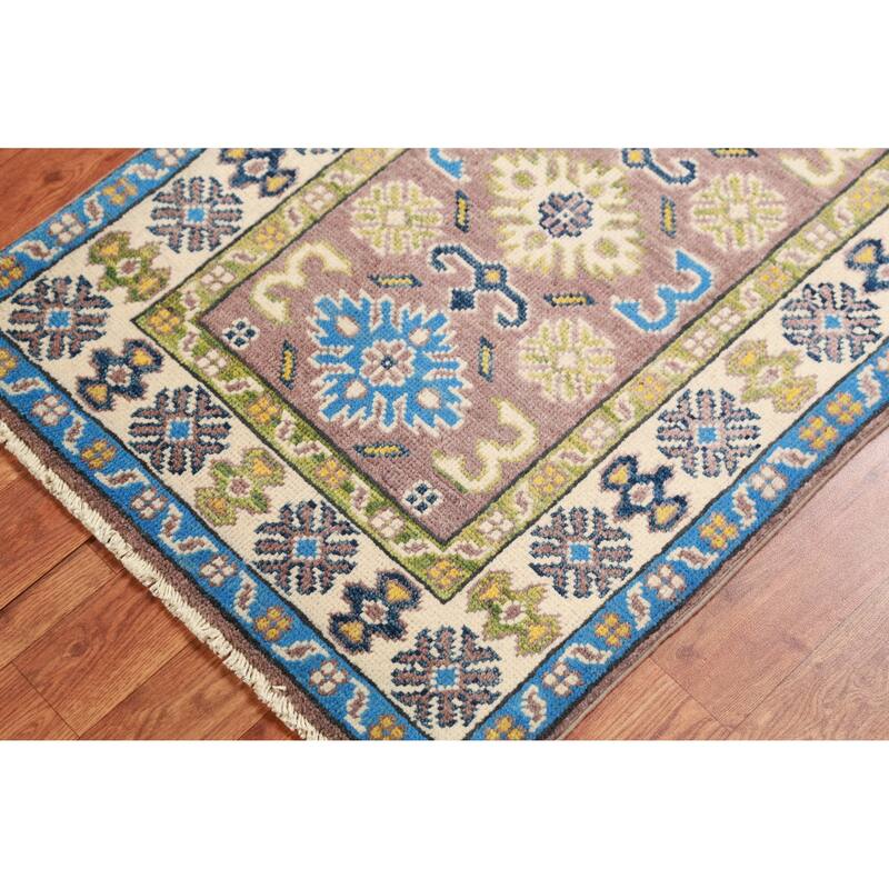 Kazak Oriental Foyer Rug Handmade Wool Carpet - 2'0"x 3'0"