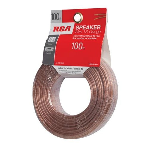 GE/RCA RCAAH18100RB RCA 18-Guage Speaker Wire - 100 Feet