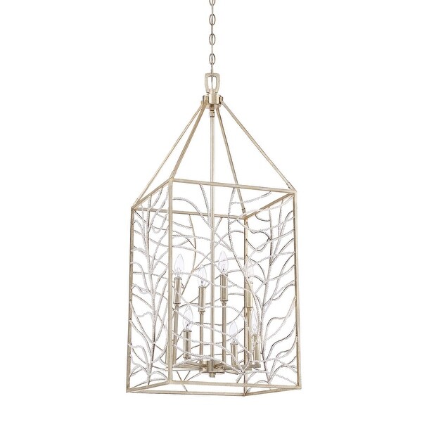 Park Harbor Phpl6269 Lake Forest 4 Light 16 1 4in Wide Chandelier Antique Silver Leaf N A