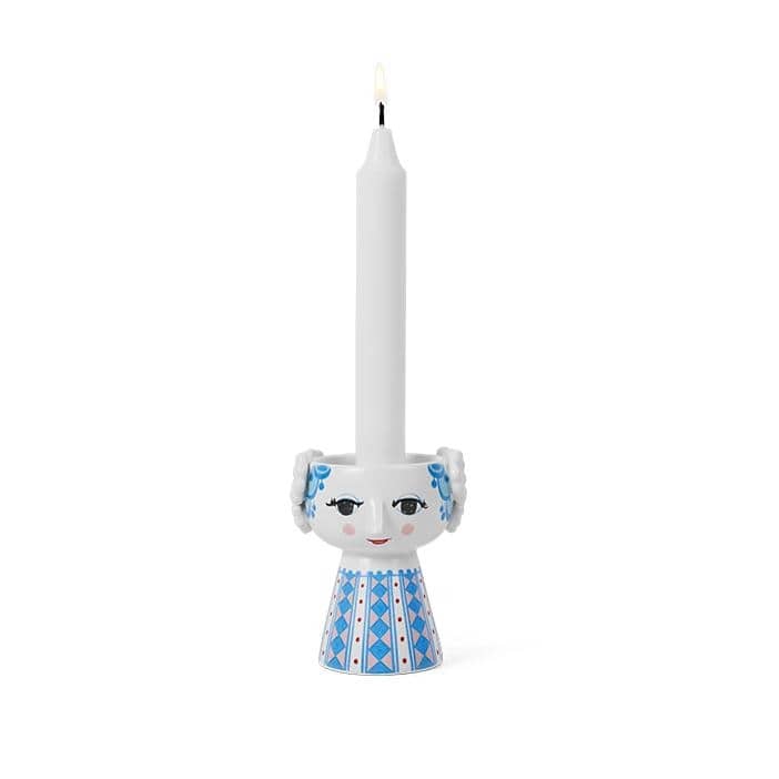 Bjørn Wiinblad Eva Candle Holder, H: 3.7" - H: 3.7"