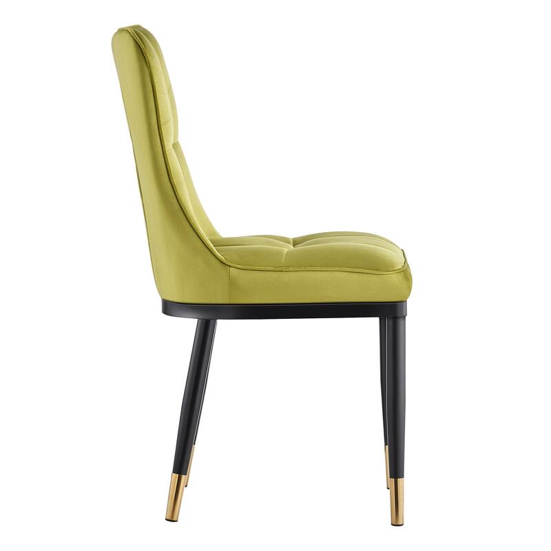 Modern Velvet Upholstered Dining Chairs, Set of 2/4 - 35.8"H x 18.9"W x 23.2"D