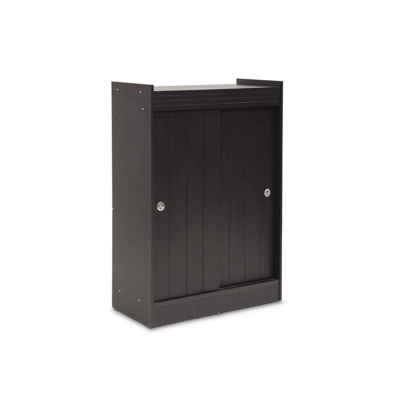 Lucerne Sliding Door Espresso Entryway Shoe Rack Cabinet Free Lucerne Sliding Door Espresso Entryway Shoe Rack Cabinet