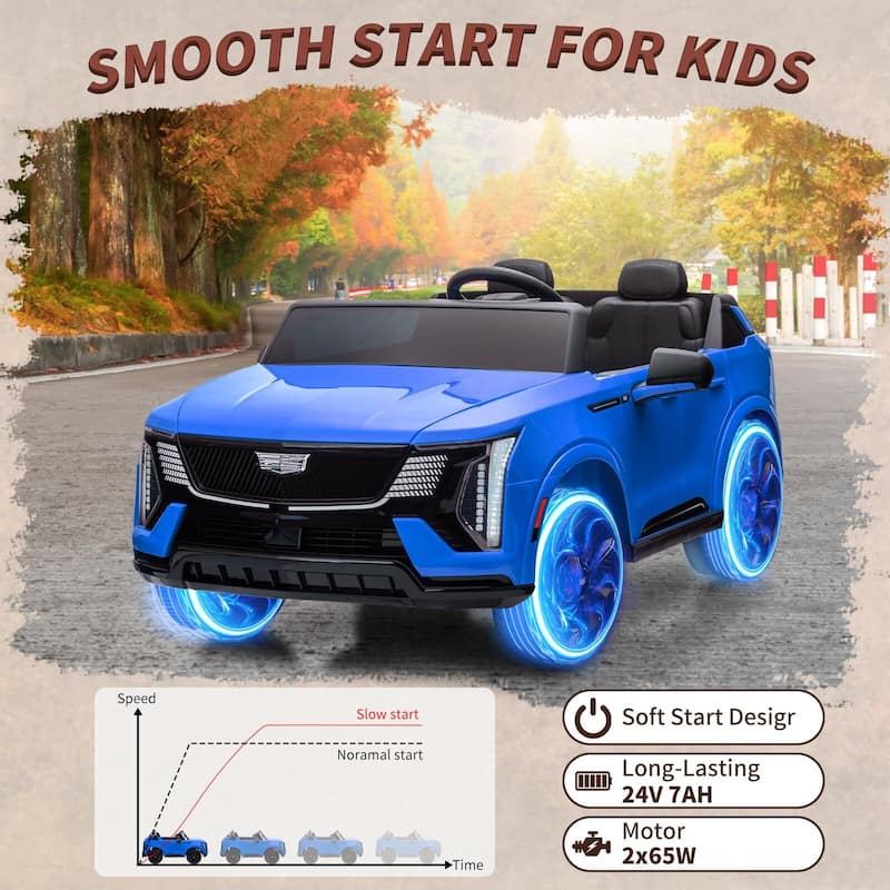 24V Ride on Car, Licensed Battery Powered Electric Vehicle