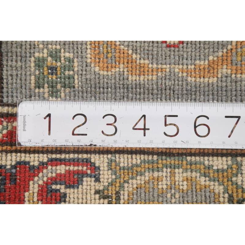 Floral Kazak Runner Rug Hand-Knotted Wool Carpet - 2'2" x 5'7"