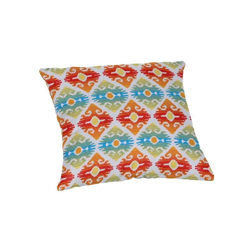 Casual Cushion Ogee 1-Piece Indoor/Outdoor Lumbar Pillow, 19"W x 12"L, Chautequa Summertime