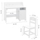 preview thumbnail 2 of 14, Wooden Kids Desk & Chair Sets with Hutch and Storage Cabinet