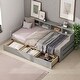 preview thumbnail 23 of 34, Twin Size Daybed Bed Frame with Drawers or Trundle