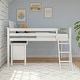 preview thumbnail 19 of 20, Max and Lily Twin-Size Low Loft with Pull-Out Desk