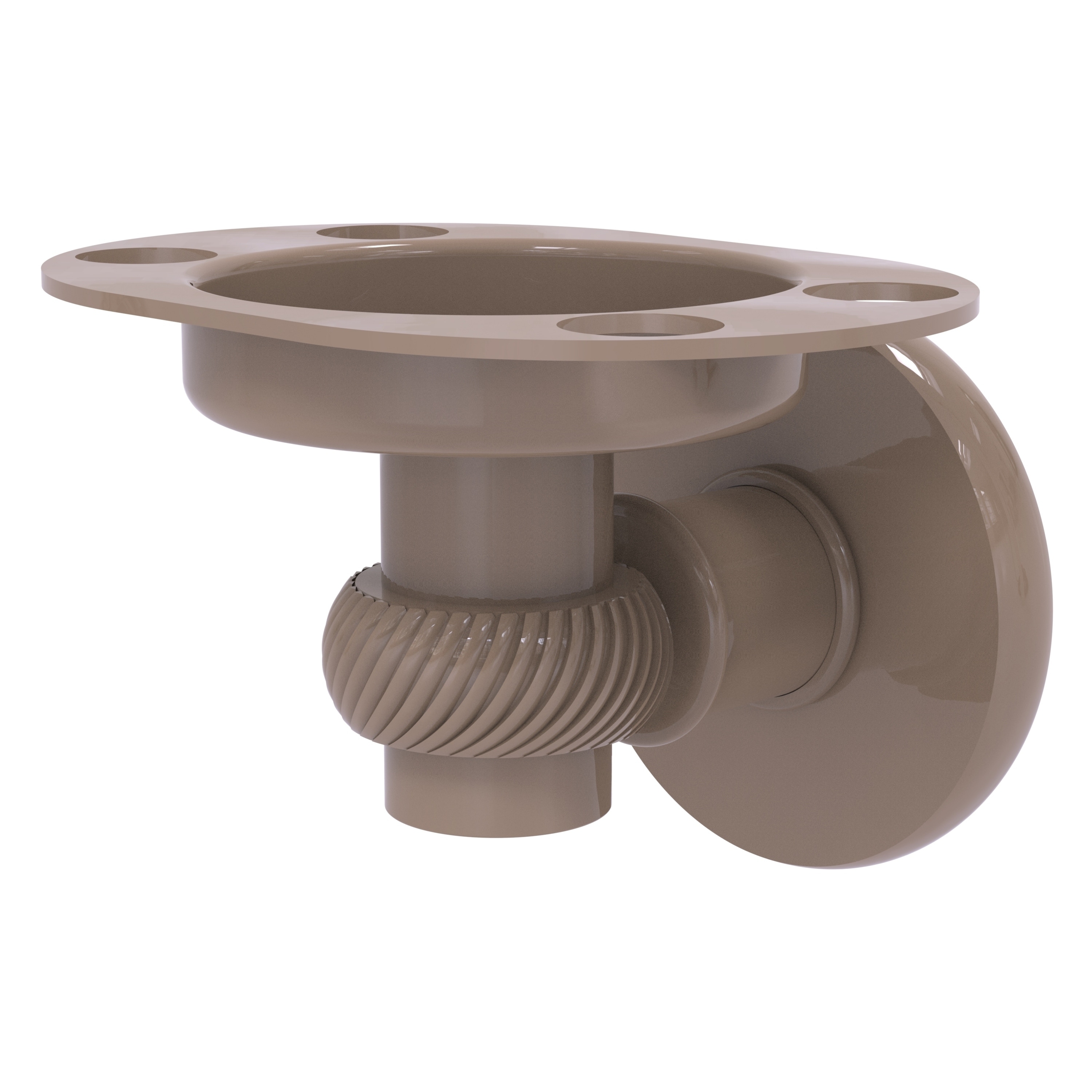 Allied Brass Continental Collection Tumbler and Toothbrush Holder with Twist Accents