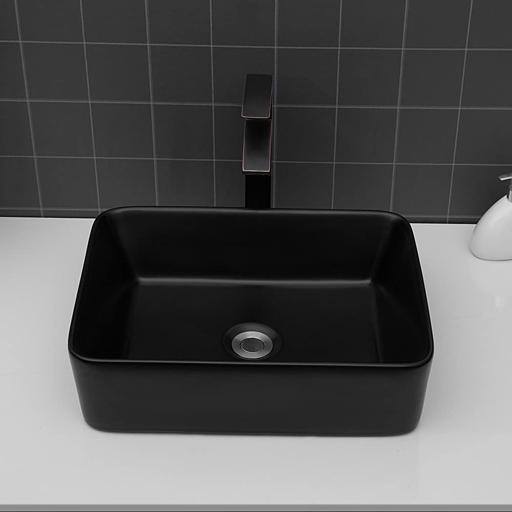 19"x15" Ceramic Rectangular Sink