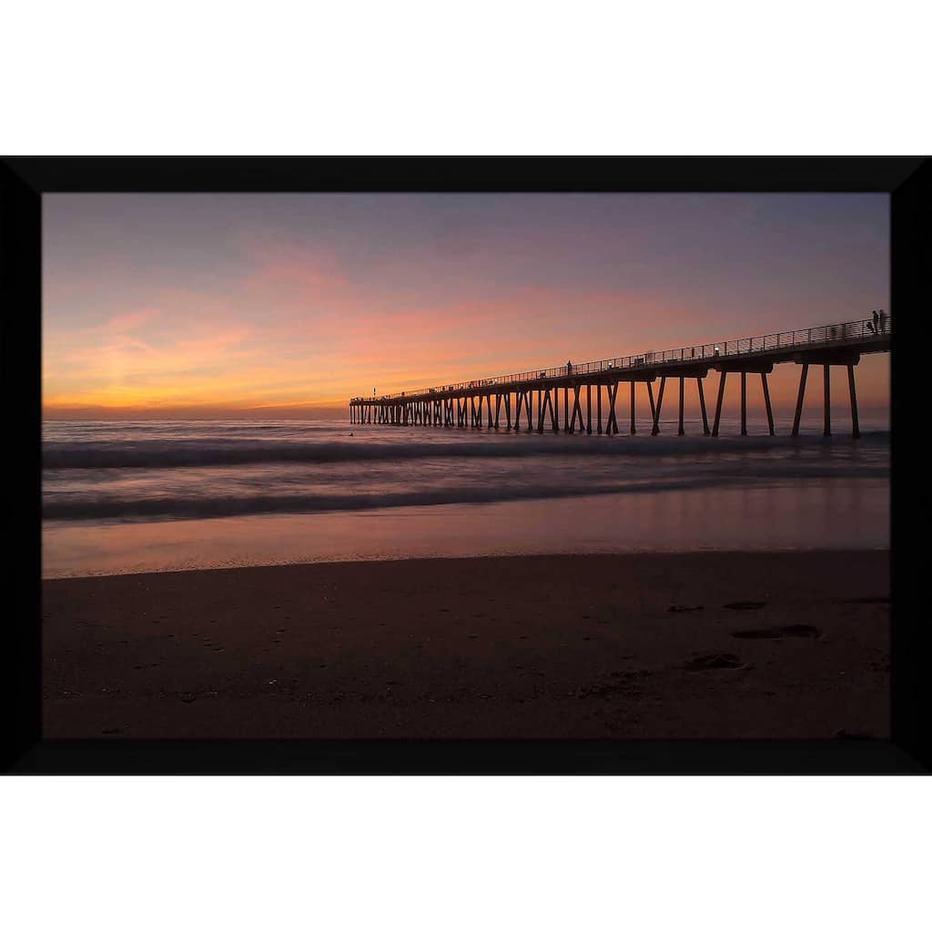 "Sunset Pacific Pier I (Horizontal)" Print on Acrylic