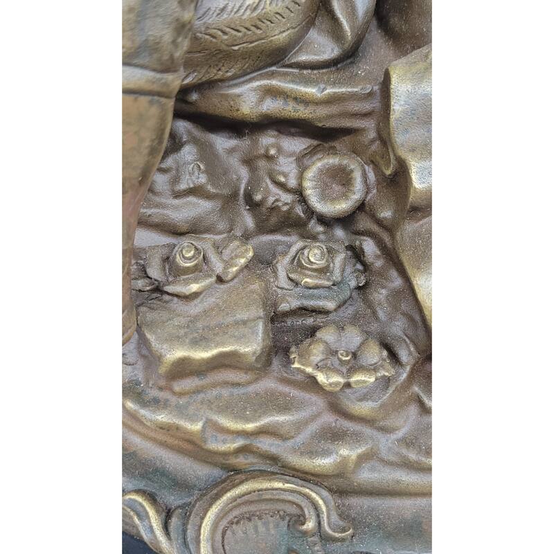 Romantic Serenade: A Baroque Couple In Harmony - European Bronze Sculpture Original Art