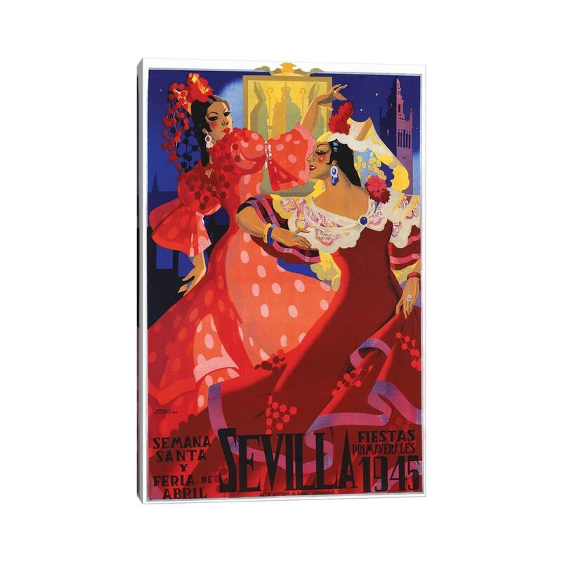 iCanvas "Sevilla, 1945" by Vintage Apple Collection Canvas Print