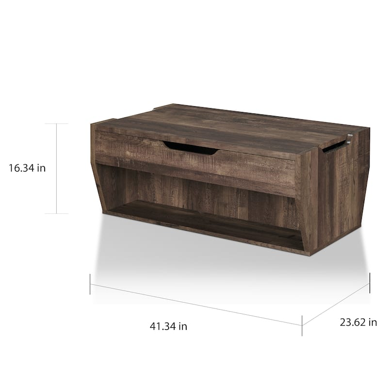 Rere Rustic 41-inch Wood Lift-top Coffee Table by Furniture of America
