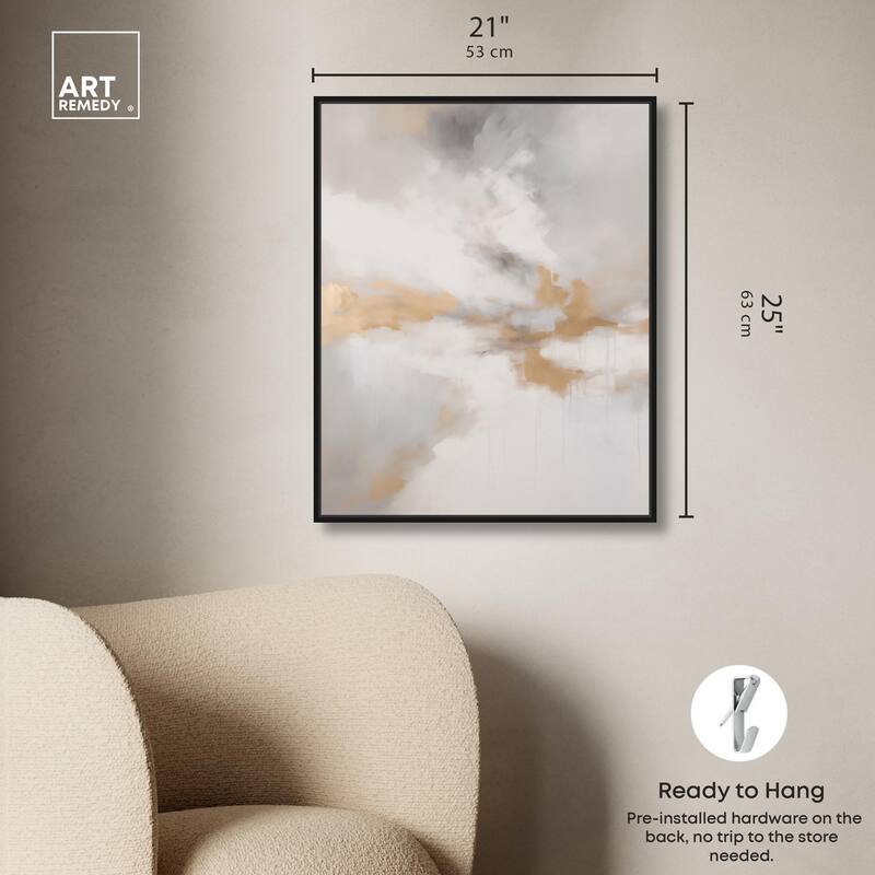 Fleeting Gold I Canvas by Art Remedy