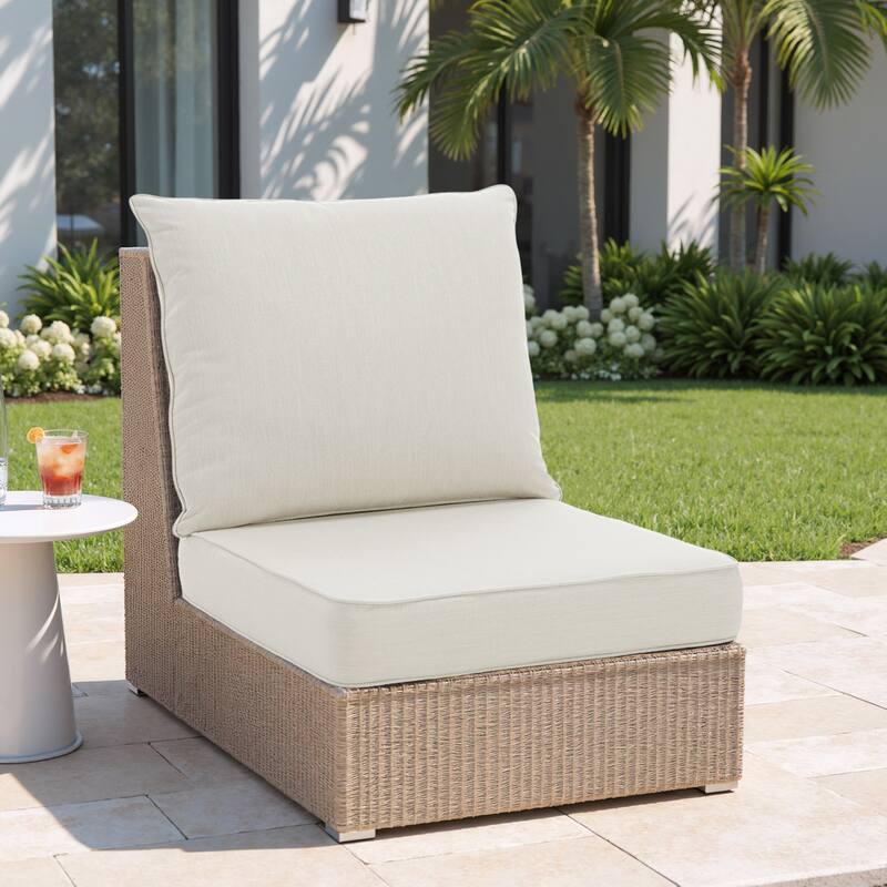 24"x23" Deep Seat Sunbrella Thick Cushion For Outdoor Club Chair,Rocking Chair