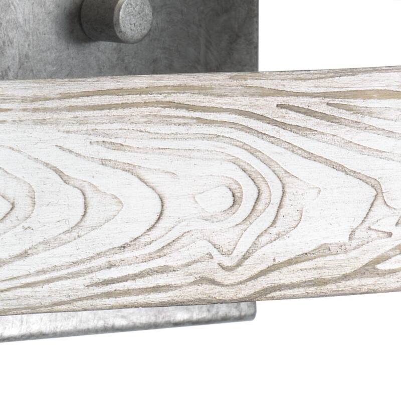 Gulliver Collection 4-Light Galvanized Finish Clear Seeded Glass Coastal Bath Vanity Light