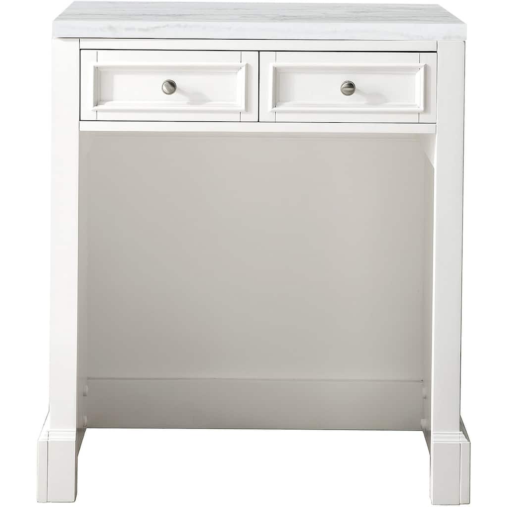 James Martin Vanities De Soto 30" Makeup Vanity Set with Arctic Fall