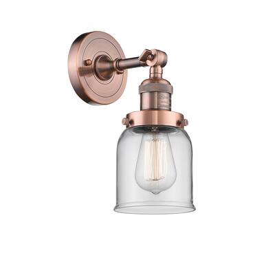 Innovations Lighting Small Bell Single Light 10" Tall Bathroom Sconce