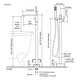 preview thumbnail 35 of 34, WOWOW Floor Mount Single-Handle Freestanding Tub Faucet