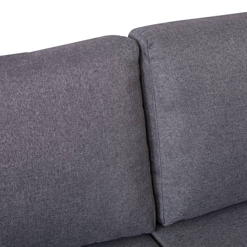 Twin Size Murphy Bed with Sofa and Shelves, White