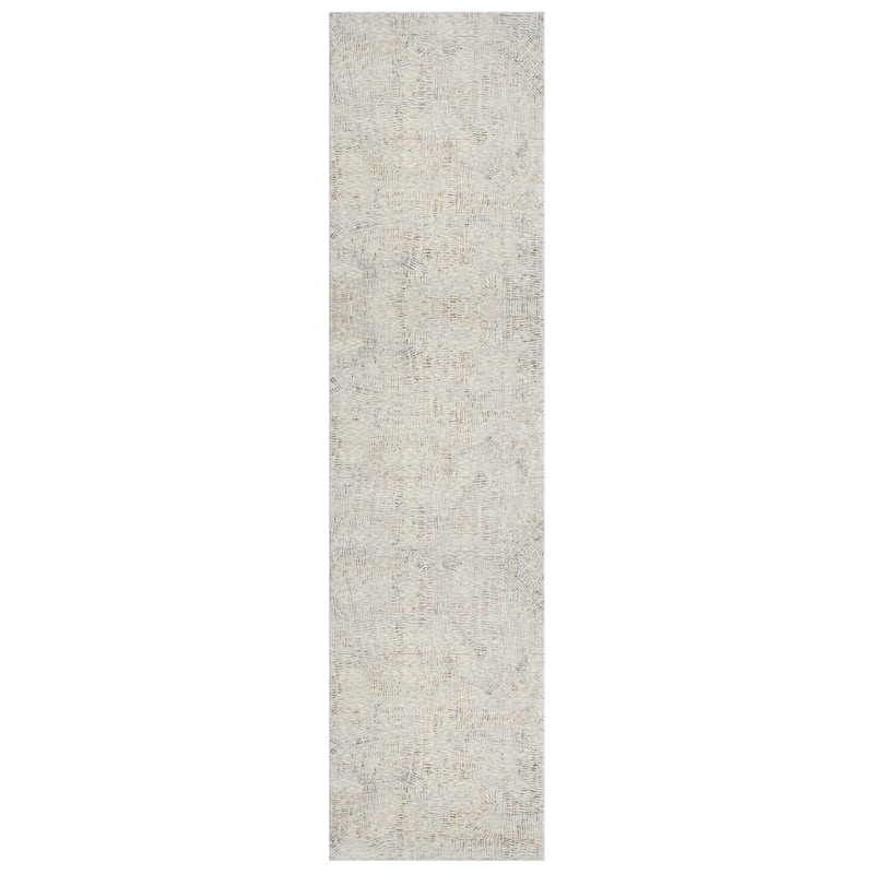 Reeves Modern Abstract Beige Performance Indoor Area Rug by Sevita