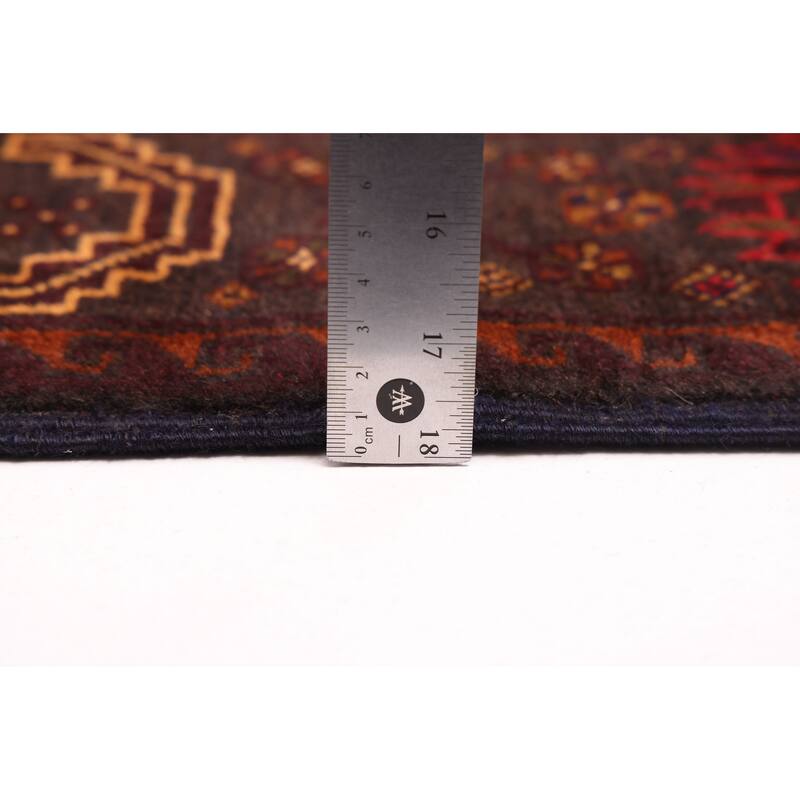 ECARPETGALLERY Hand-knotted Teimani Red Wool Rug - 4'0 x 6'11