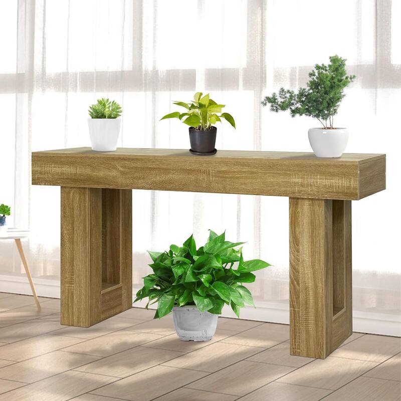 63 in Wood Console Table, Narrow Entryway Table for Entryway