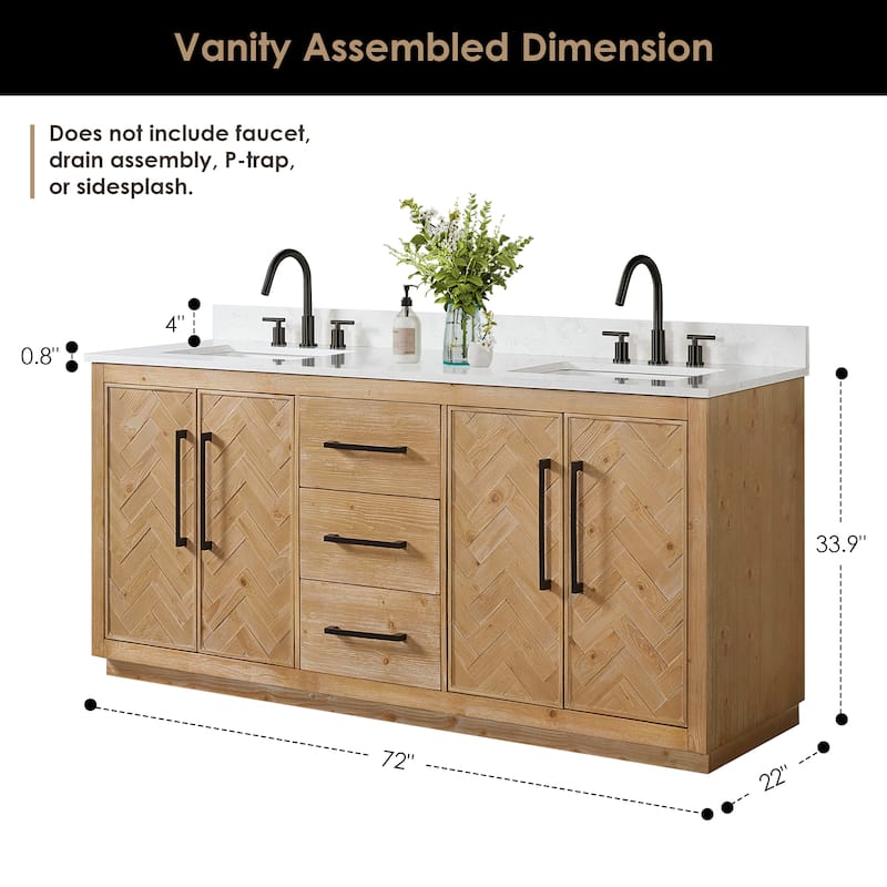 Altair Bellavia Bath Vanity in Weathered Fir with Mirror