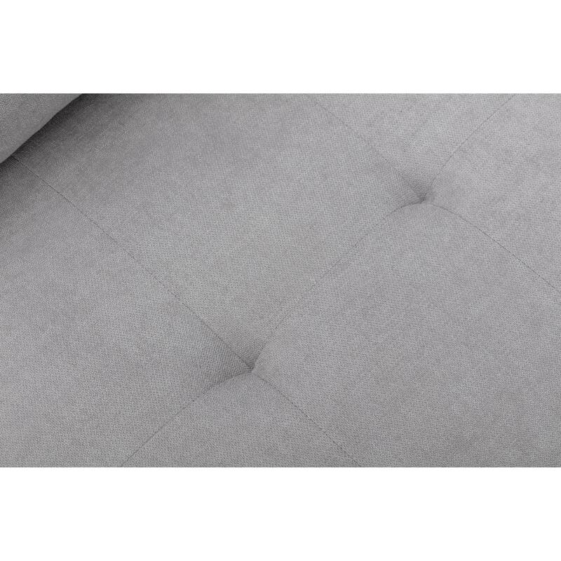 84.75" Velvet L-Shaped Sectional Sofa with Storage Ottoman, USB & Hidden Storage