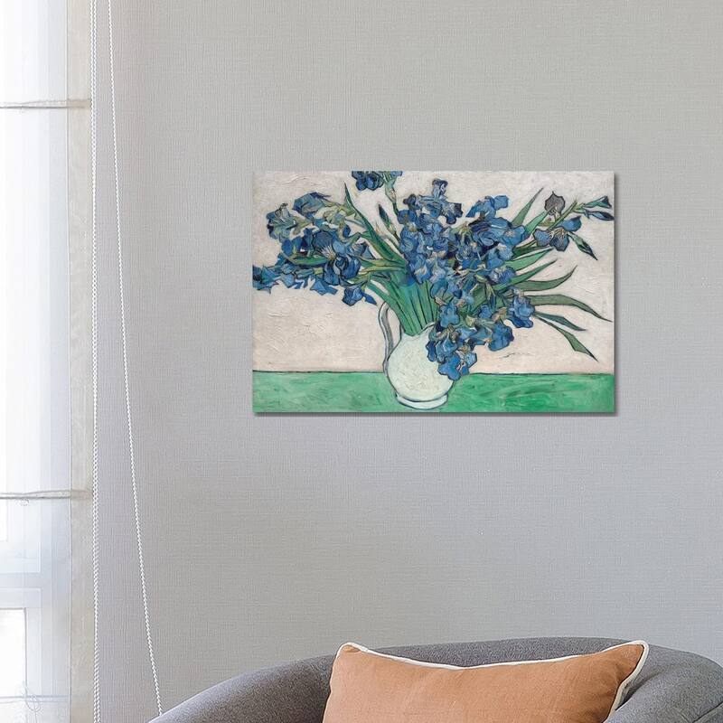 iCanvas "Irises, 1890" by Vincent van Gogh Canvas Print - 18x26x1.5