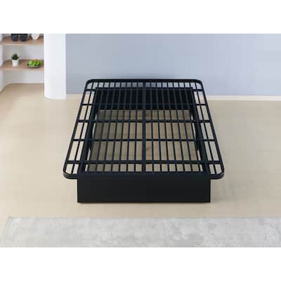 Queen Size Metal Modern Platform Bed Frame with 16" Height and Heavy Duty Support