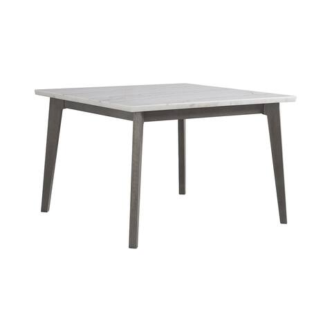 Ronstyne Grayish Brown/White Square Dining Room Counter Table - 54"W x 54"D x 36"H