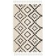 preview thumbnail 12 of 13, SAFAVIEH Moroccan Fringe Shag Duyen 2-inch Thick Rug 2'3" x 5' - Cream/Charcoal - Rectangle