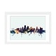 preview thumbnail 16 of 18, iCanvas "Kansas City, Missouri, USA On Blue" by Michael Tompsett White - 16x24x1