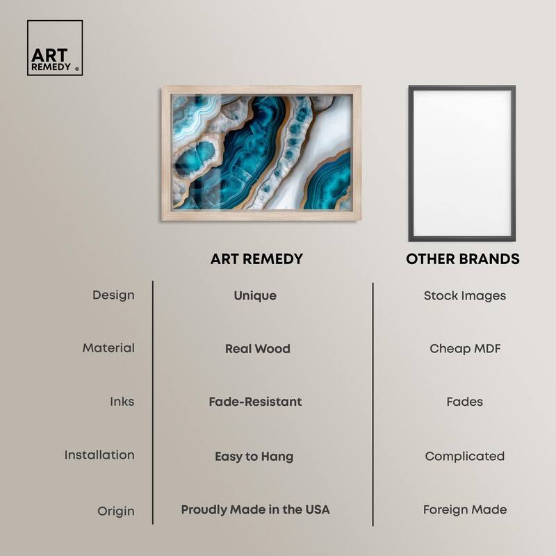 Opaline Undulation Shadowbox by Art Remedy