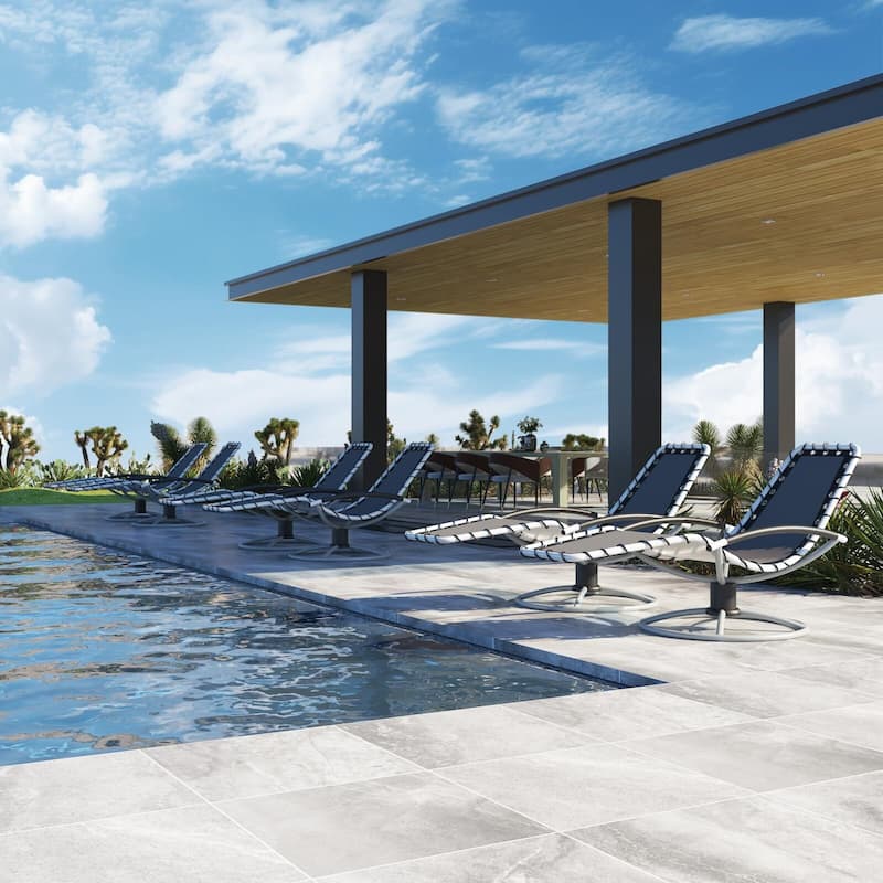 Outdoor Pool Reclining Backrest Lounge Chair