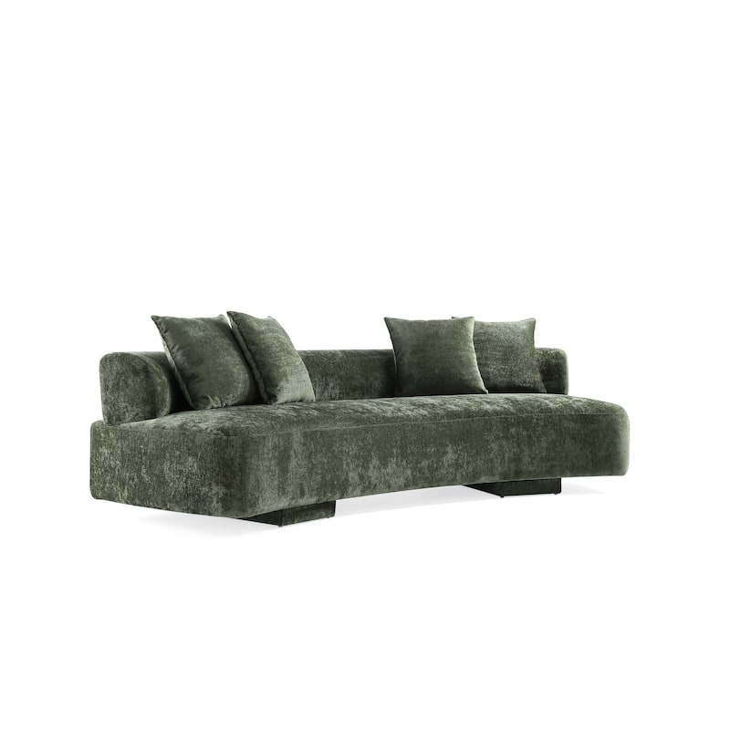 Manhattan Comfort Modern Verandah Chenille 112 Inch XL Sofa