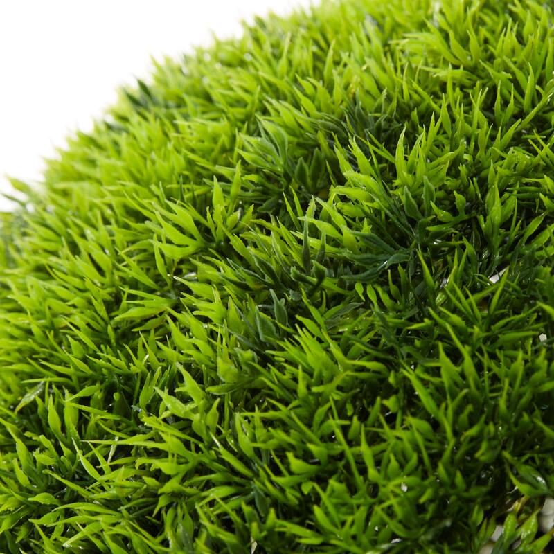 Green Vinyl Contemporary Artificial Foliage Ball 22 x 22 x 22 - 22 x 22 x 22Round