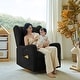 preview thumbnail 26 of 29, Remo Modern Nursery Swivel Glider Recliner with Built-in Nightlight and Storage Bags by HULALA HOME