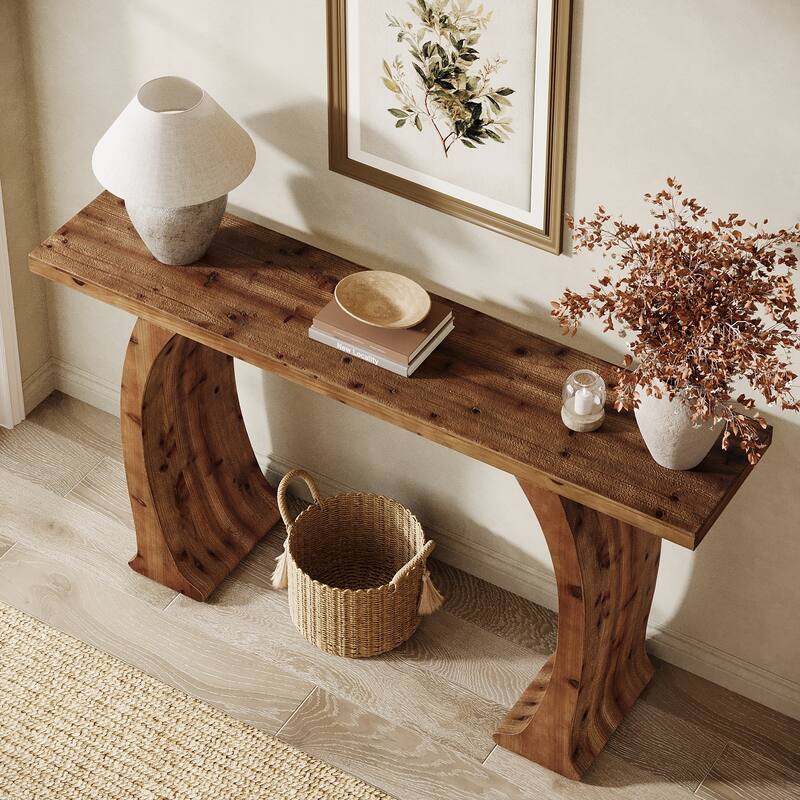 63" Farmhouse Console Table for Living Room