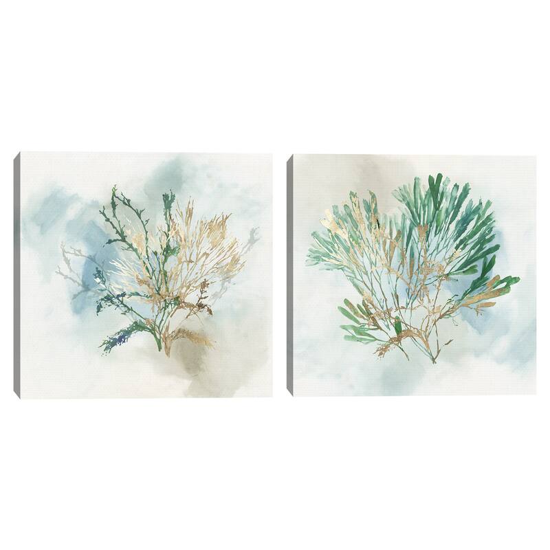 Green Coral II, Green Coral III by Aimee Wilson Canvas Art Prints